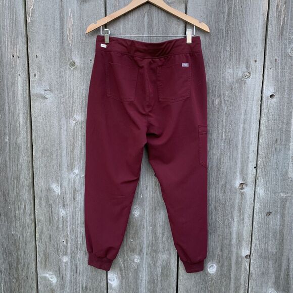 FIGS Pants Womens Medium Burgundy Zamora Cargo Nurse Work - Picture 6 of 16